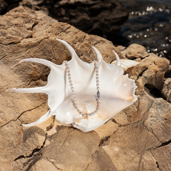 8mm AA+ White Freshwater Pearl Necklace