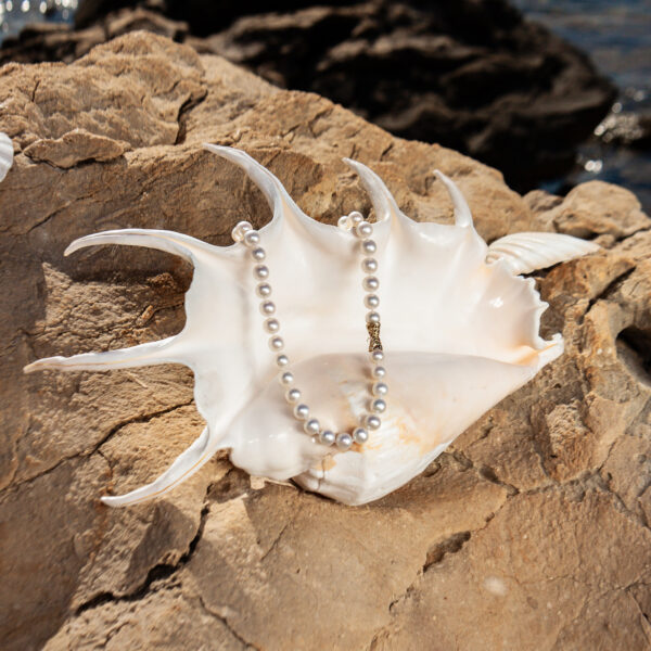 9-10mm AA+ White Freshwater Pearl Necklace