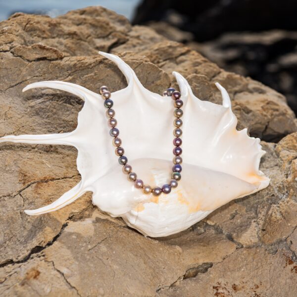 10-11 AAA+ Multicolour Freshadama "Monet Garden "Pearl Necklace