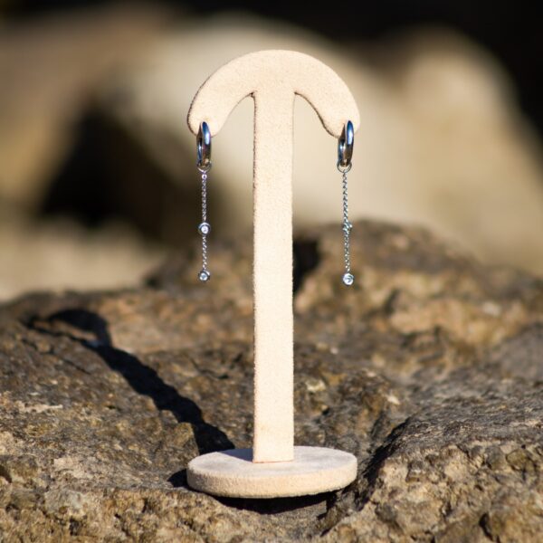2 Way Diamond Hoop Earrings